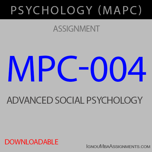 MPC-004 Solved Assignment